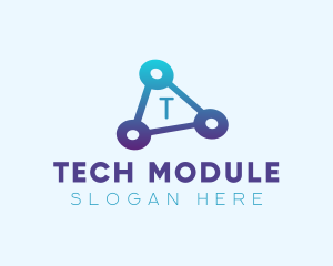  Triangle Tech Letter logo design