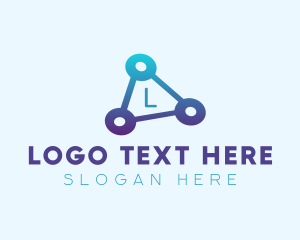 High Tech - Triangle Tech Letter logo design