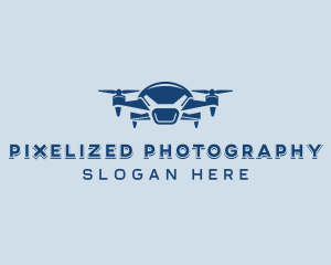 Aerial Drone Quadrotor logo design