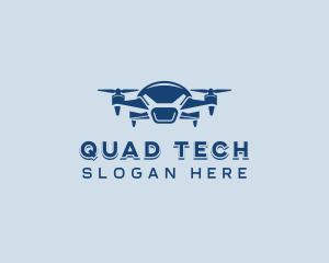 Aerial Drone Quadrotor logo design