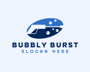 Bubble Pressure Washing logo design