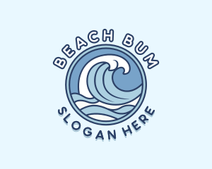 Sea Waves Resort logo design