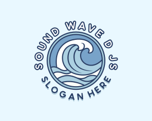 Sea Waves Resort logo design