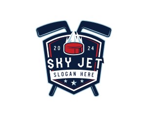 Sports Hockey Athlete Logo