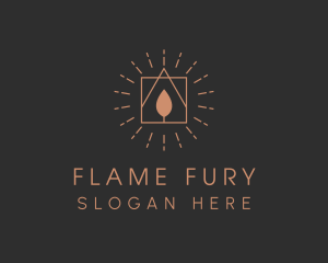 Candle Light Flame logo design