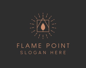 Candle Light Flame logo design