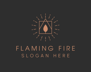 Candle Light Flame logo design