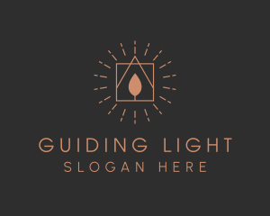 Candle Light Flame logo design