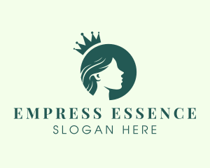 Crown Princess Lady  logo design