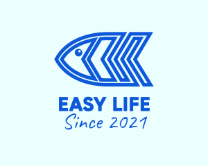 Blue Fish Marine  logo design