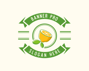 Lemon Juice Banner logo design