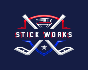 Hockey Puck Sports logo design