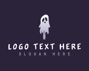 Spooky Popsicle Ghost logo