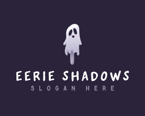 Spooky Popsicle Ghost logo design