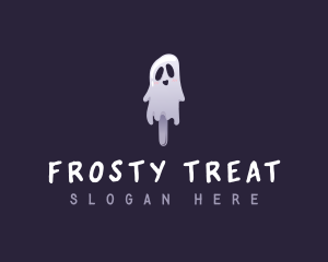 Spooky Popsicle Ghost logo