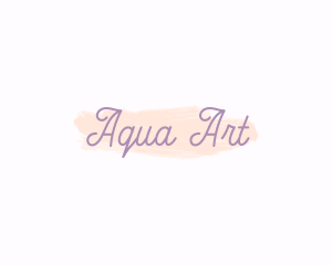 Feminine Cursive Watercolor logo