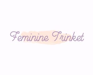 Feminine Cursive Watercolor logo design