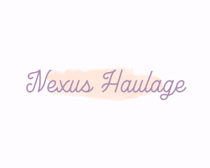 Feminine Cursive Watercolor logo design