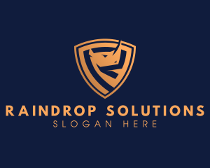 Rhino Shield Security logo design