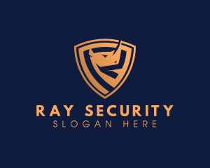 Rhino Shield Security logo design