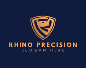 Rhino Shield Security logo design