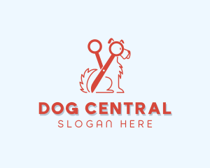 Shears Dog Grooming logo design