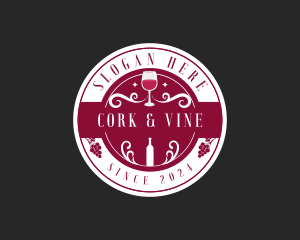 Wine Liquor Bar logo design