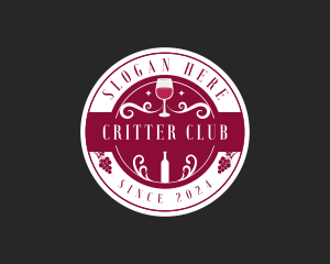 Wine Liquor Bar logo design