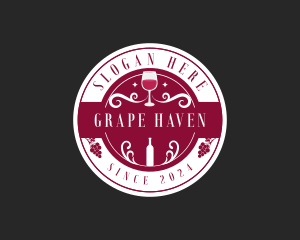 Wine Liquor Bar logo design