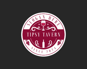 Wine Liquor Bar logo design