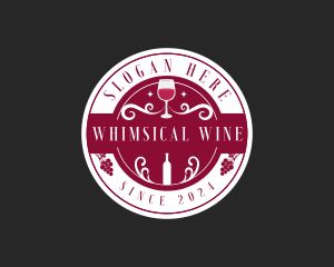 Wine Liquor Bar logo design