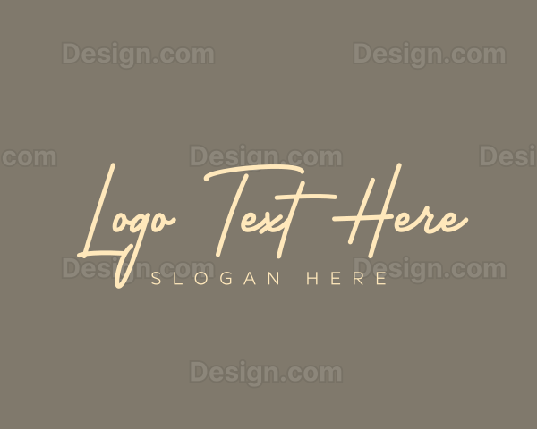 Elegant Cosmetics Wordmark Logo