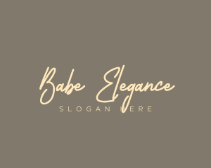 Elegant Cosmetics Wordmark logo design