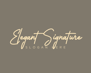 Elegant Cosmetics Wordmark logo design