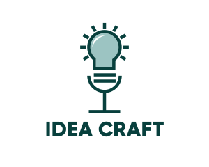 Idea Voice Lamp logo design