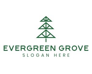 Pine Tree Triangles logo design