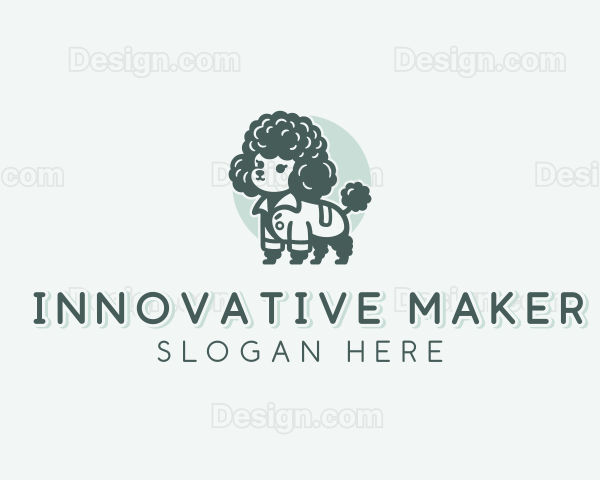 Poodle Dog Veterinary Logo