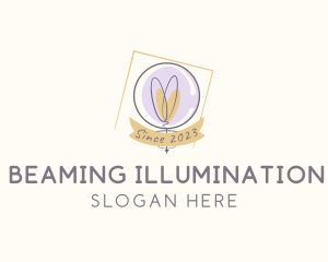 Light Bulb Bubble logo design