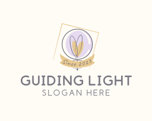 Light Bulb Bubble logo design