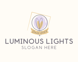 Light Bulb Bubble logo design