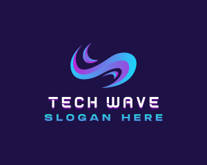 Wave Tech Water logo design