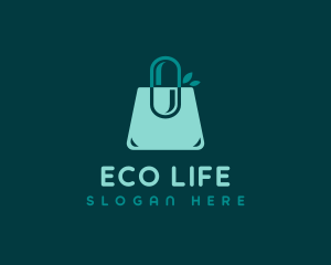 Pharmacy Eco Shopping Bag logo design