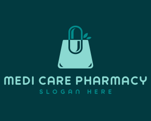 Pharmacy Eco Shopping Bag logo design