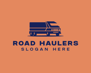 Orange Cargo Truck logo design