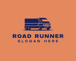 Orange Cargo Truck logo design