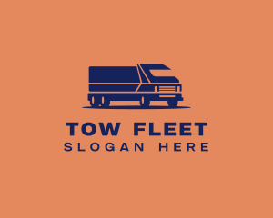 Orange Cargo Truck logo design