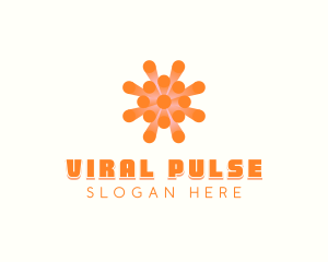 Viral Virus Disease logo design