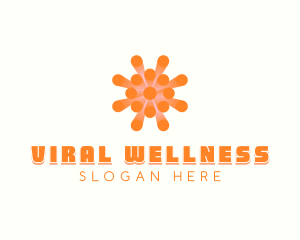 Viral Virus Disease logo design