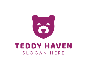 Happy Teddy Bear Heart logo