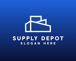 Delivery Stockroom Building logo design